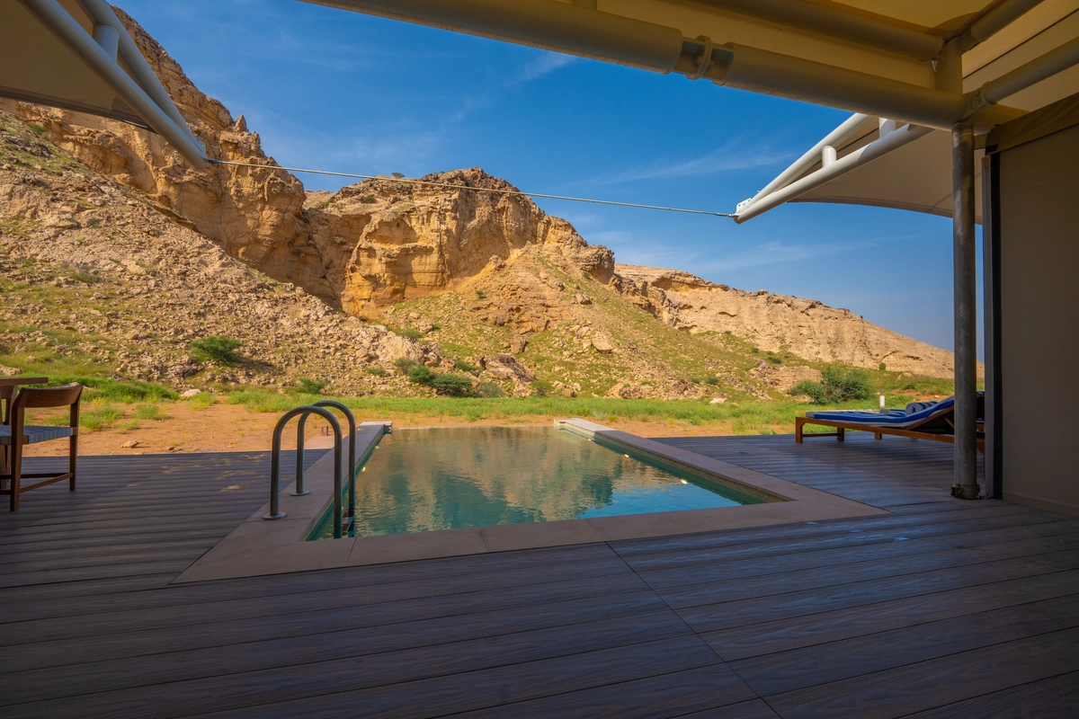 Two Bedroom tent pool